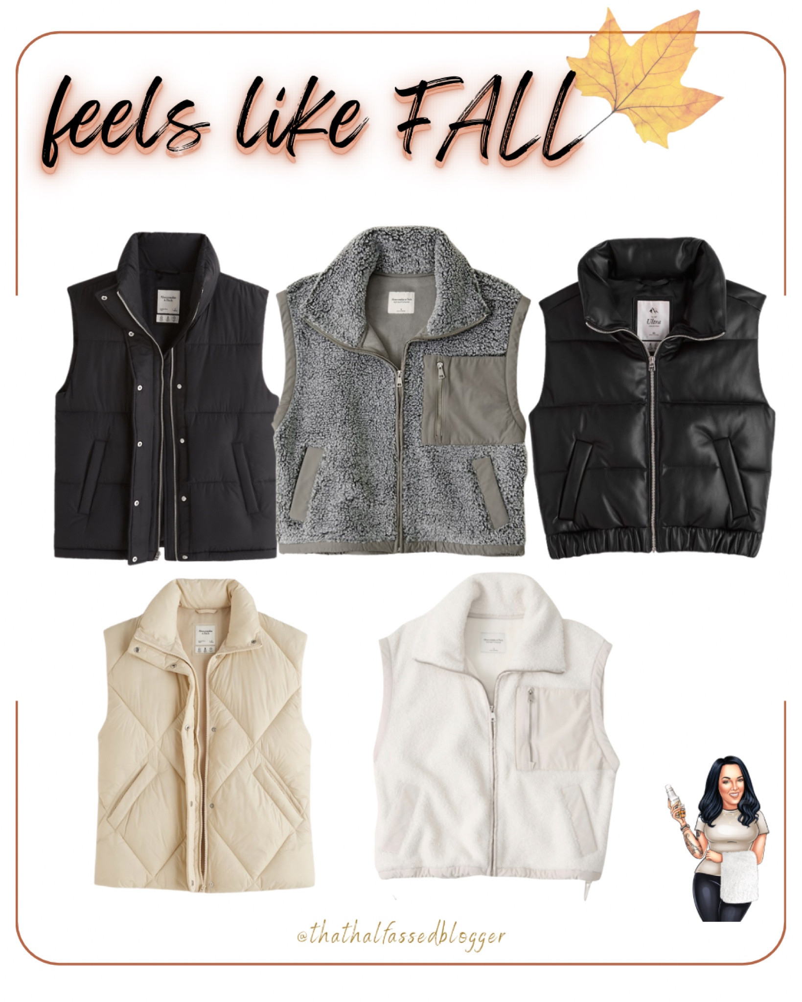 Abercrombie is 25% off almost anything AND can be stacked with other codes for the LTK Sale!! Today-Sept 20, exclusively in the LTK app.

Vests, puffer vests, fall outfits, fall fashion, Sherpa, sherpa vests, oversized vest, cropped vest

#LTKSale #LTKSeasonal #LTKsalealert