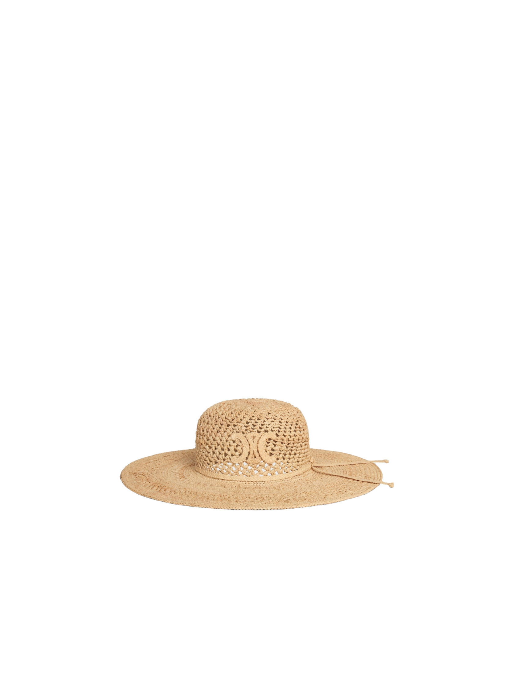 triomphe wide-brimmed hat in raffia | Senser US
