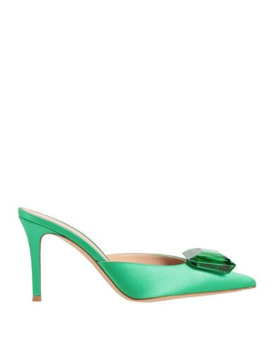 Gianvito Rossi Woman Mules & Clogs Green Size 6.5 Textile fibers | YOOX (US)