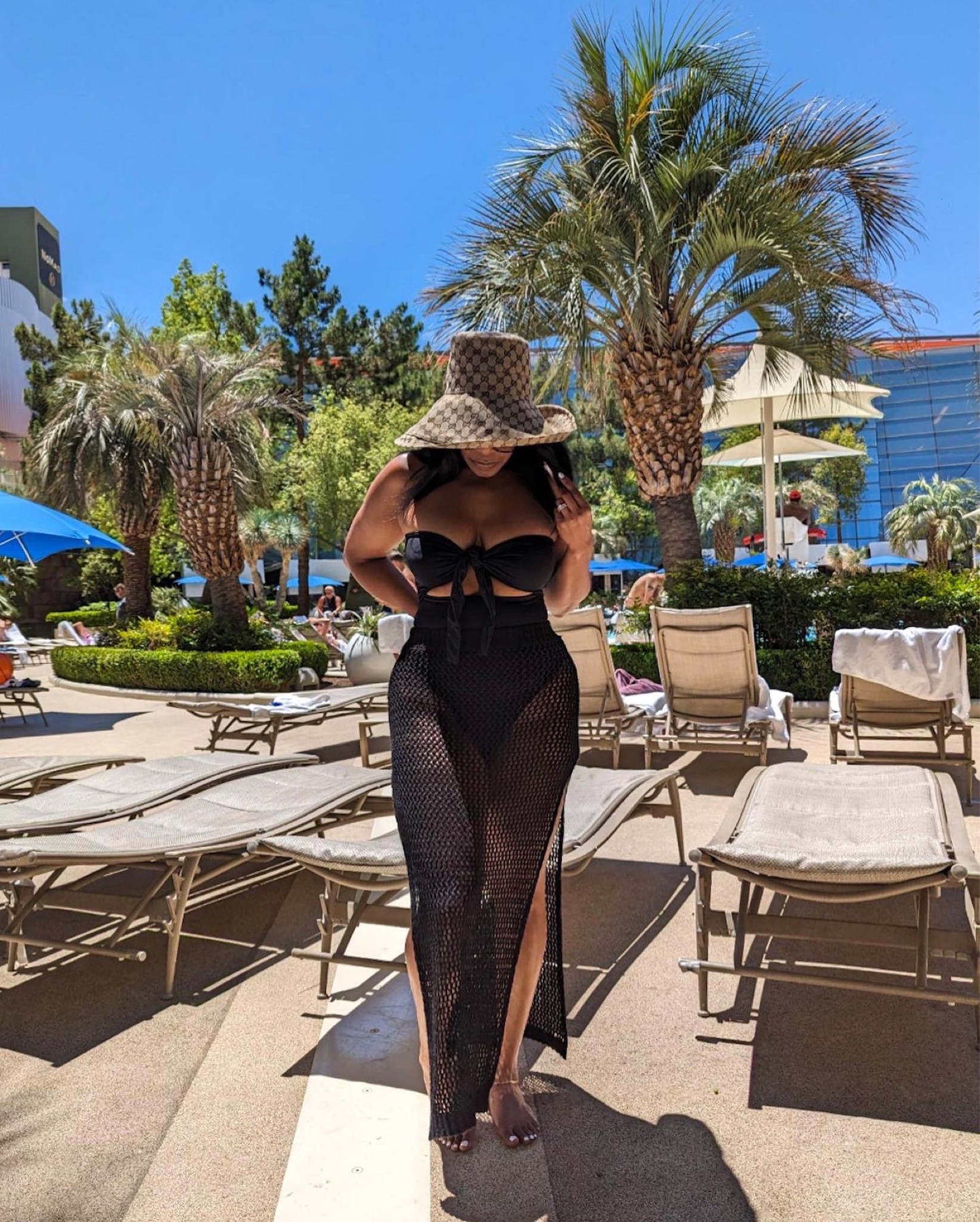 Pool Vibes 💫
#vegasstyle #poolstyle #crochetcoverup #guccihat #prettylittlething

#LTKswim #LTKSeasonal #LTKtravel