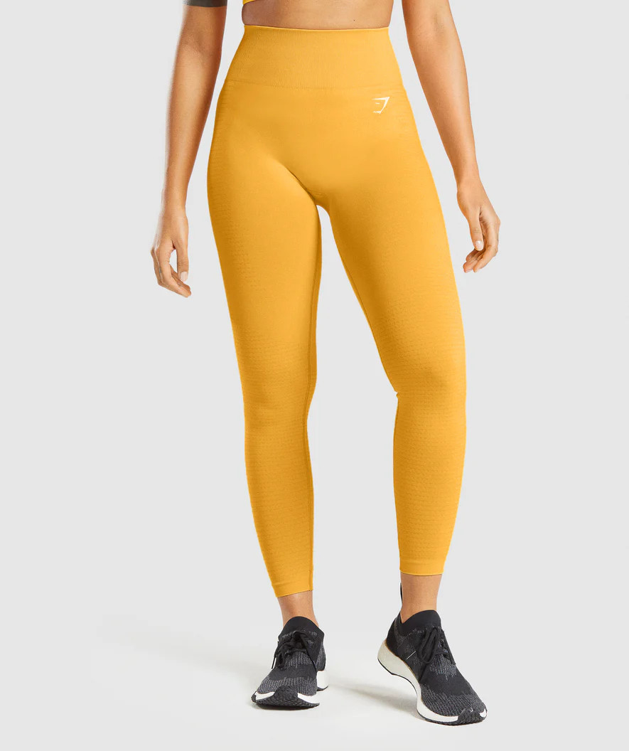 Gymshark Vital Seamless 2.0 Leggings - Yellow Marl | Gymshark (Global)