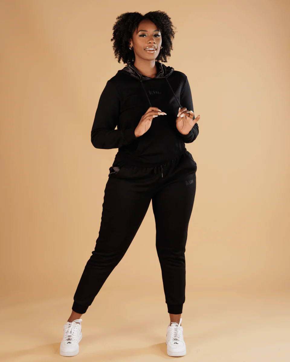 All Black Thin Pullover Set | KIN Apparel