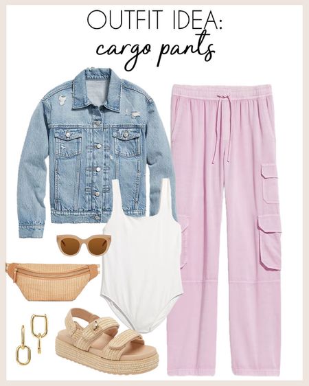 The cutest way to style cargo pants for spring! 

#springstyle

Lavender cargo pants. Light denim jacket. How to style cargo pants. Woven belt bag. Platform two strap woven sandals. Elevated casual spring outfit idea  

#LTKSeasonal #LTKstyletip #LTKfindsunder100