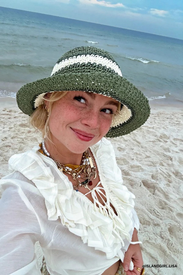 Canteen Crochet Bucket Hat - Olive | Three Bird Nest