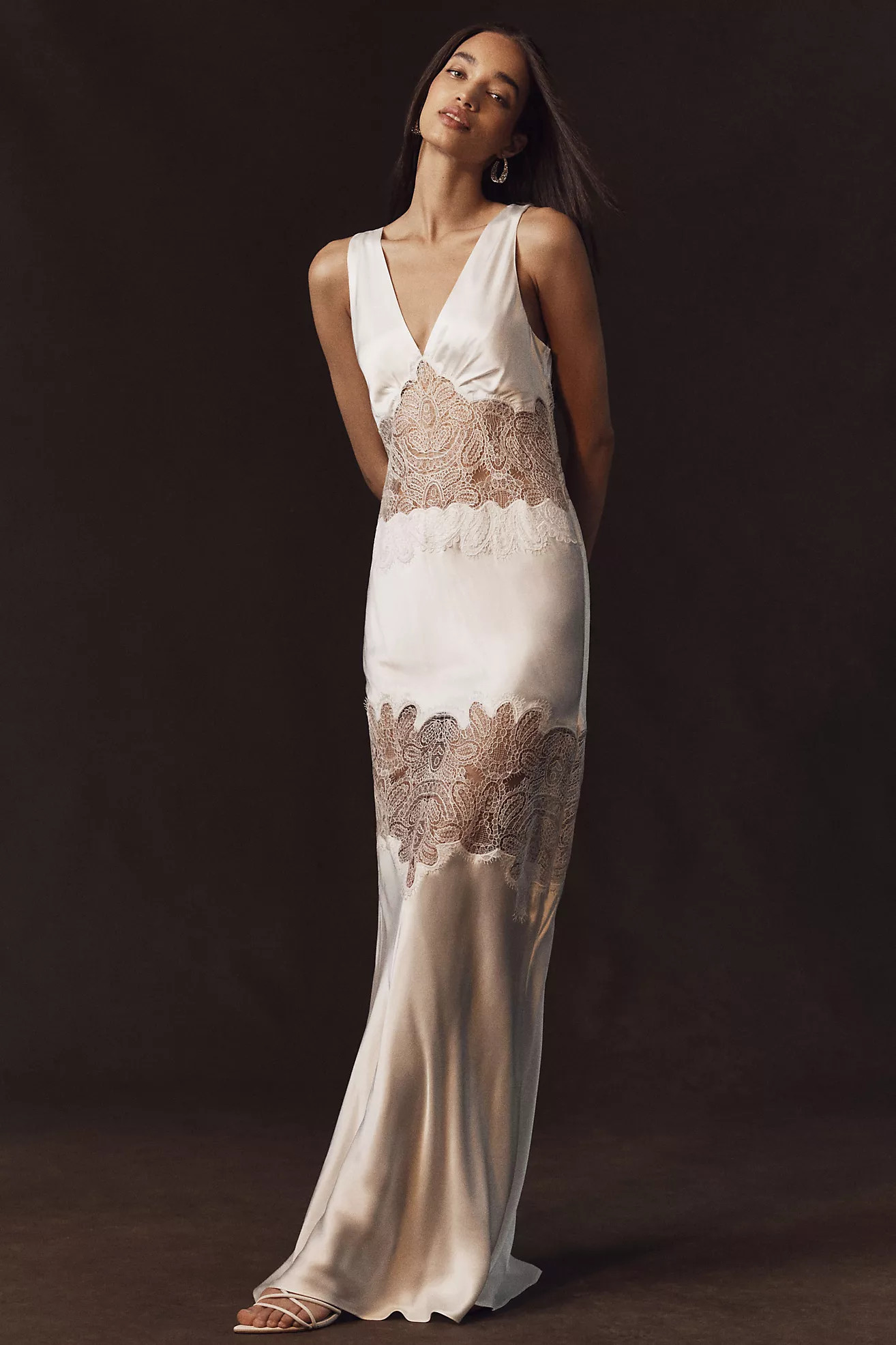Anthropologie Weddings x Shona Joy Stratus Plunge-Neck Maxi Dress | Anthropologie (US)