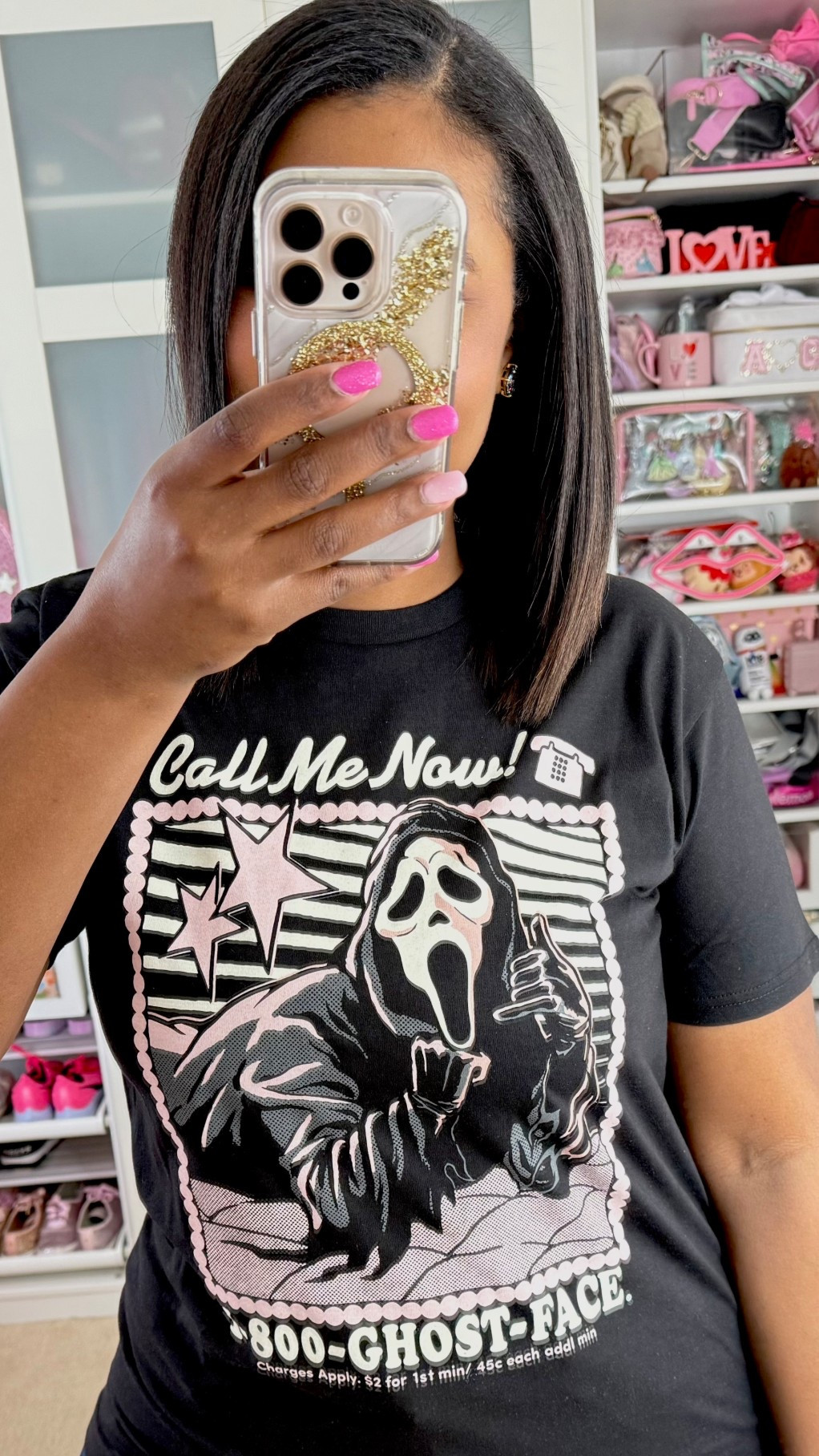 The cutest Ghostface tshirt to celebrate the new Scream 7 movie! 

#LTKootd #LTKValentine #LTKMidsize