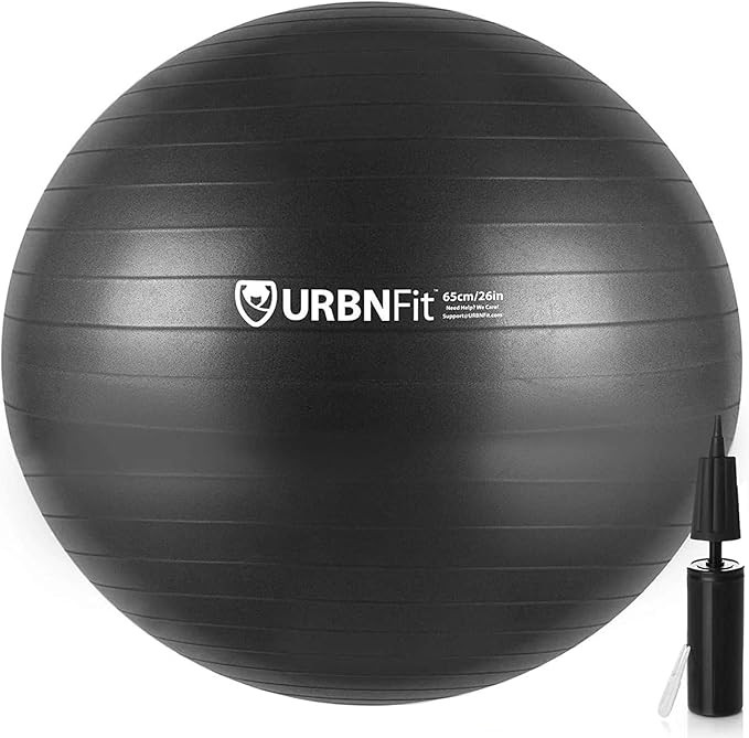 URBNFit Exercise Ball (Multiple Sizes) for Fitness, Stability, Balance and Yoga Ball. Workout Gui... | Amazon (US)