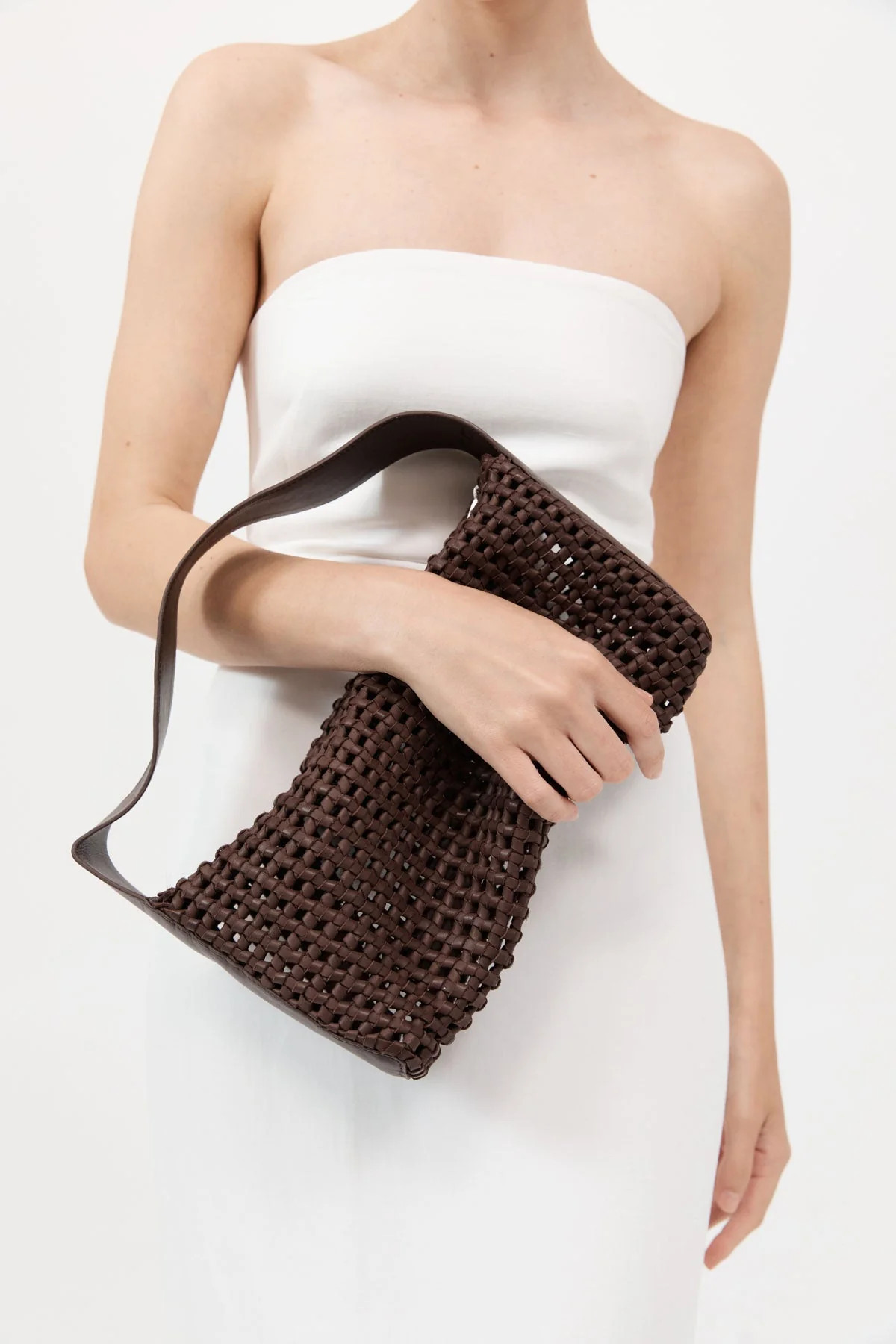 Macrame Mesh Bag - Chocolate | St. Agni (US, UK, EU)