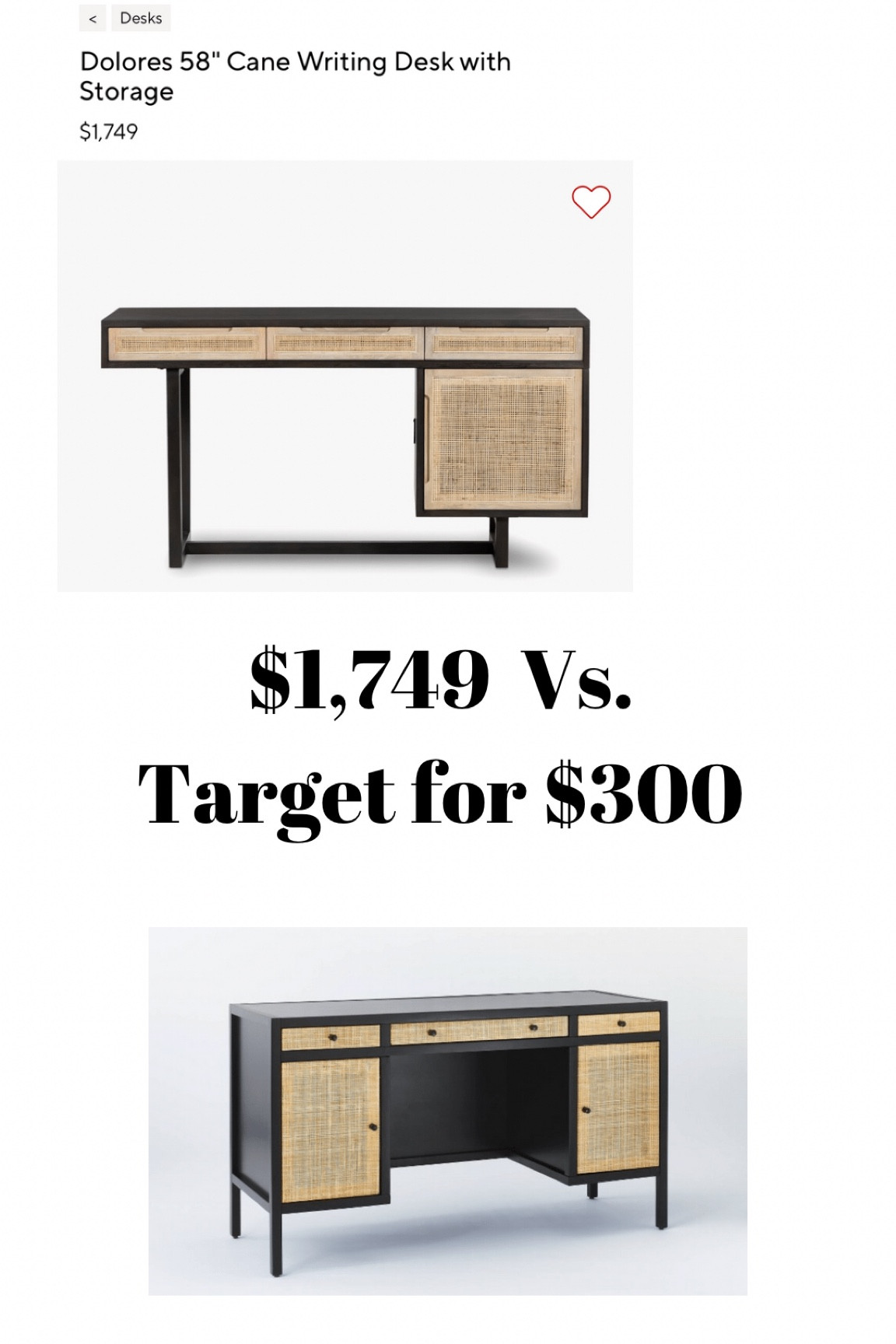 Pottery Barn desk Look a like!

#LTKsalealert #LTKhome #LTKU