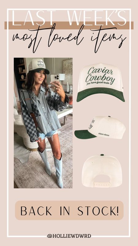 Caviar Cowboy hat is back in stock! 

#LTKfindsunder50 #LTKstyletip