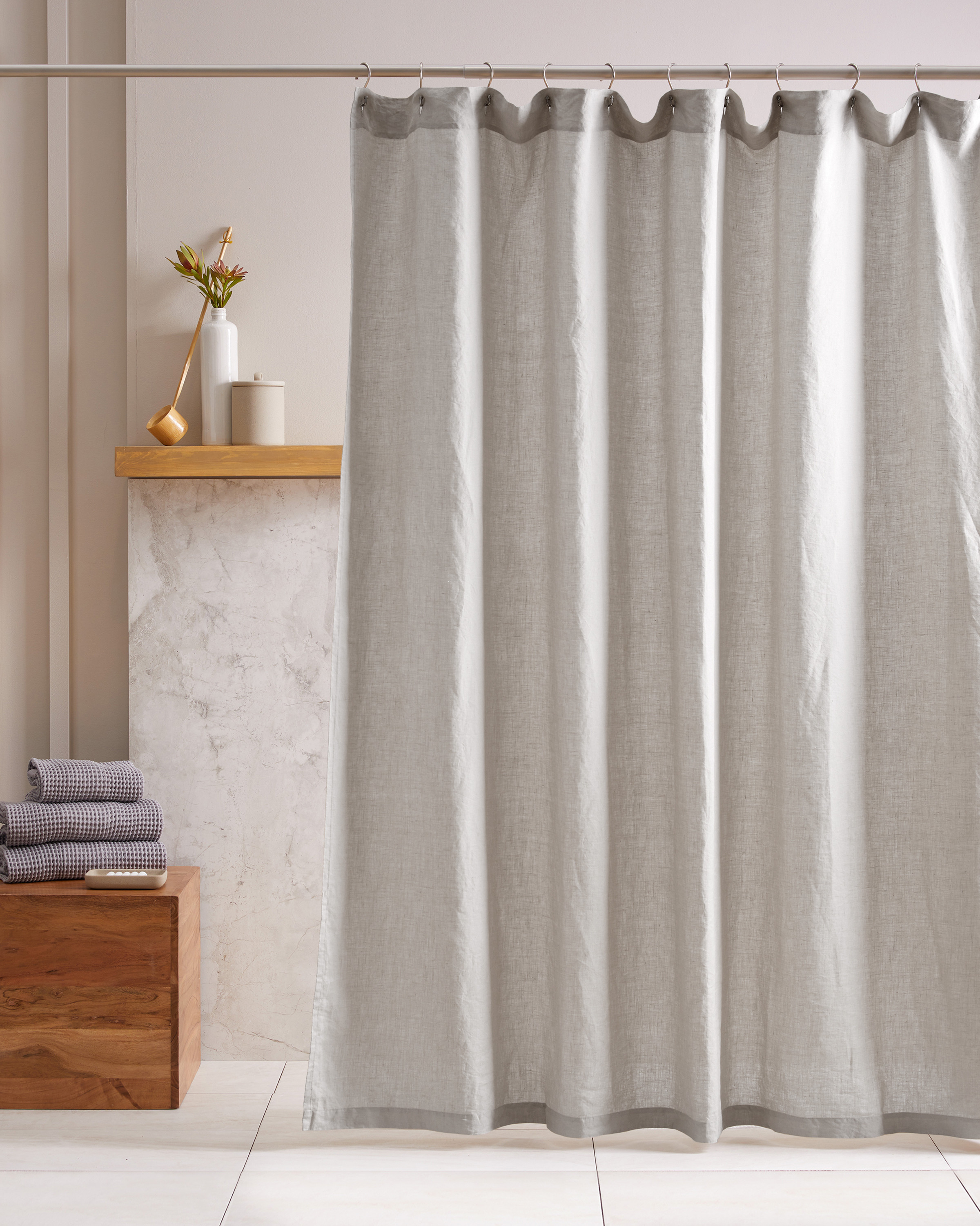 European Linen Shower Curtain | Quince