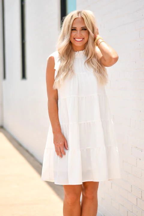 Dance With Me Dress - White | The Impeccable Pig