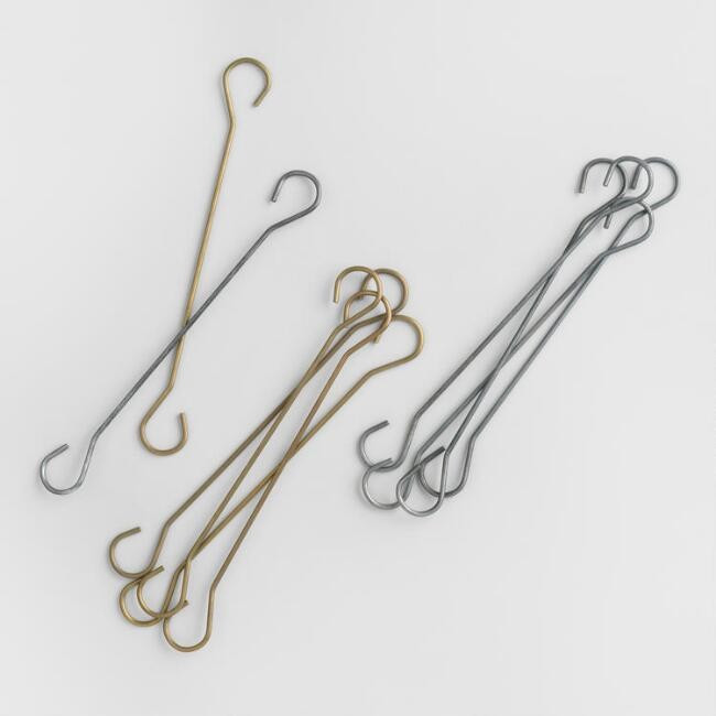 5 Pack Small Metal Lantern Hooks Set Of 2 | World Market