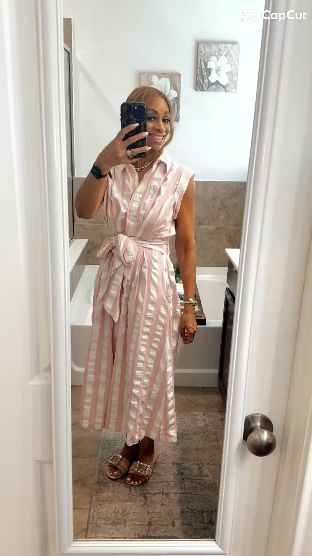 Loving this pink + white seersucker dress 💗✨ So light, feminine, and perfect for spring — linked in my LTK!

#LTKPetite #LTKootd #LTKOver40