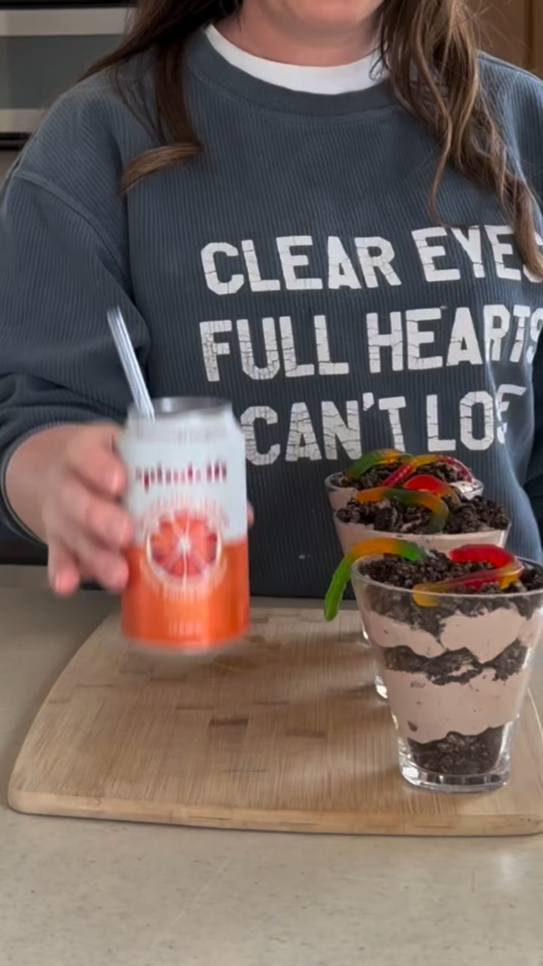 Crafty girls night became crafty family day with this activity. Both kids loved building the birdhouses 🐤

My theory is that you can make any night feel a little special with drinks and a treat. We made blackberry blood orange spritzer and dirt pudding which is always a fan favorite.

#LTKFindsUnder50 #LTKKids