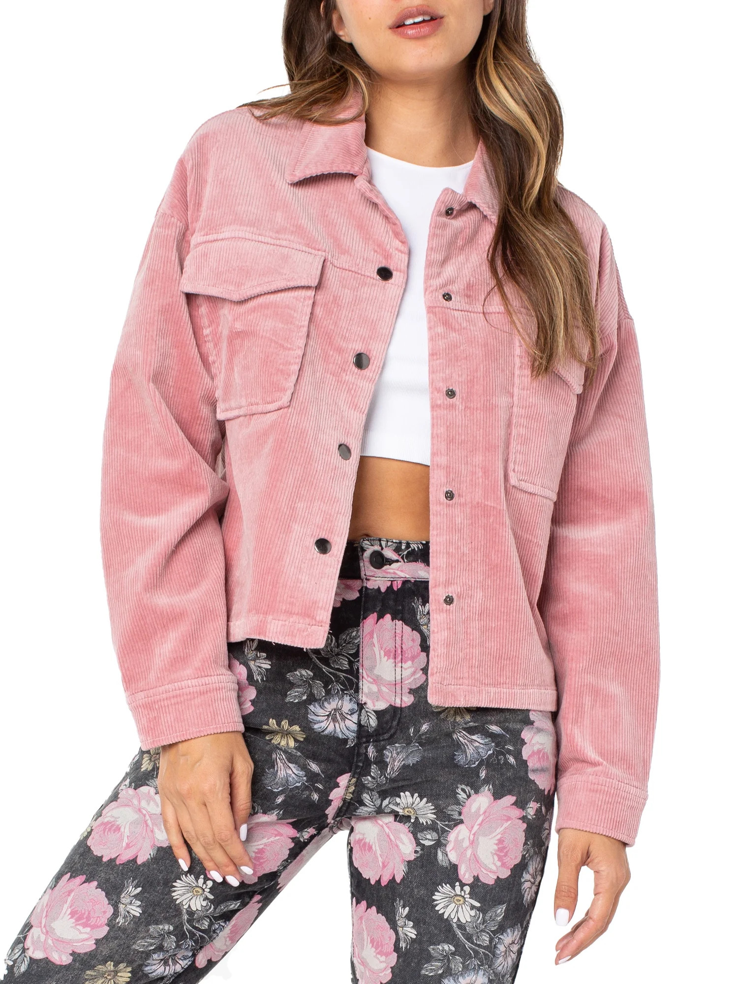 Celebrity Pink Women's Cord Jacket | Walmart (US)