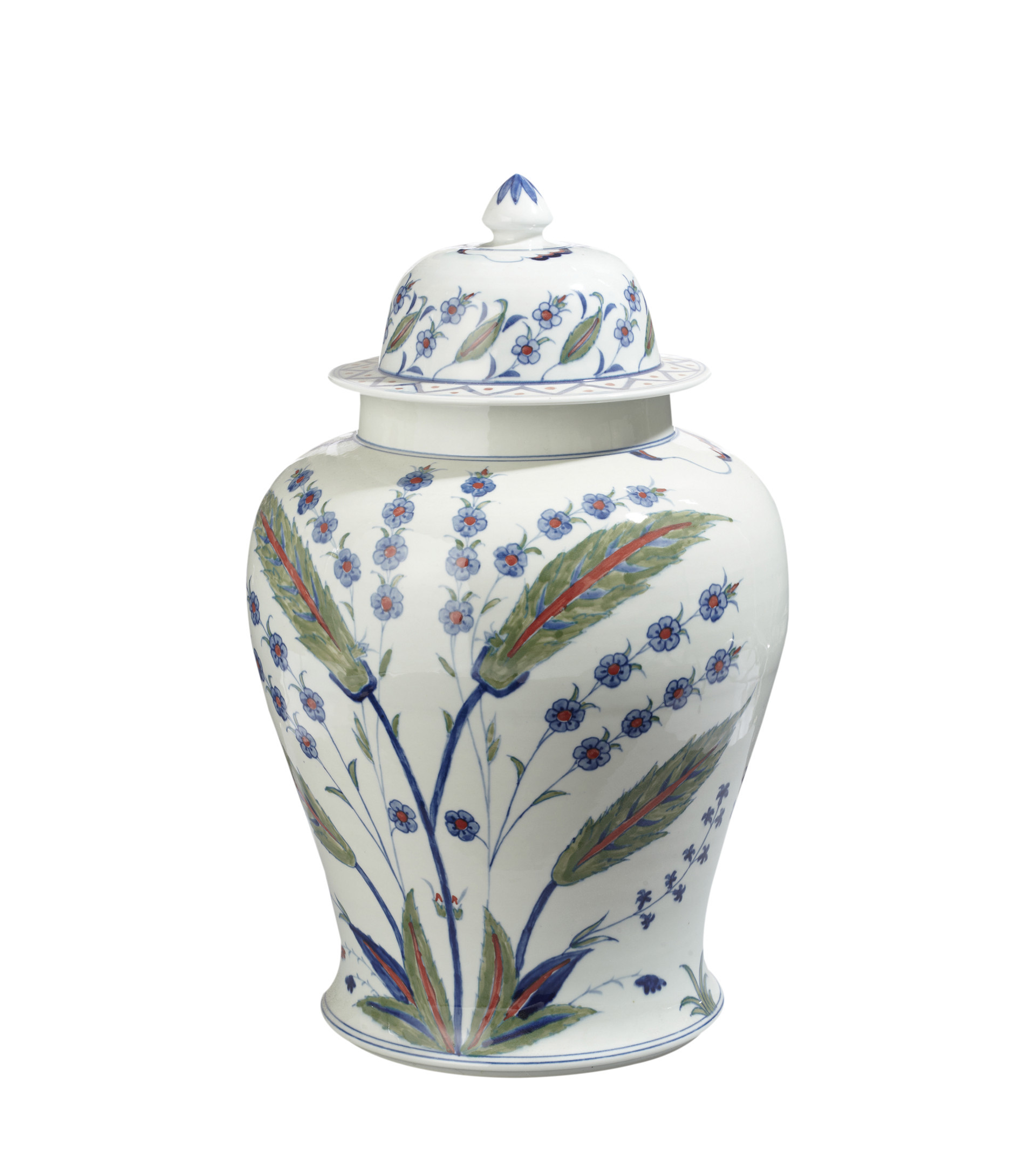 Isphahan Lidded Jar - Multi | OKA US