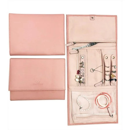 Wildebeest Travel Jewelry Organizer Case Jewelry Roll Storage | Walmart (US)