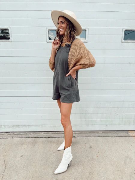 Kristin Gray Relaxed Romper | She Is Boutique
