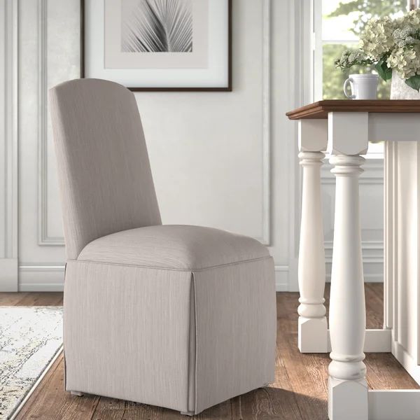 Ava Traditional Upholstered Skirted Side Chair | Wayfair North America
