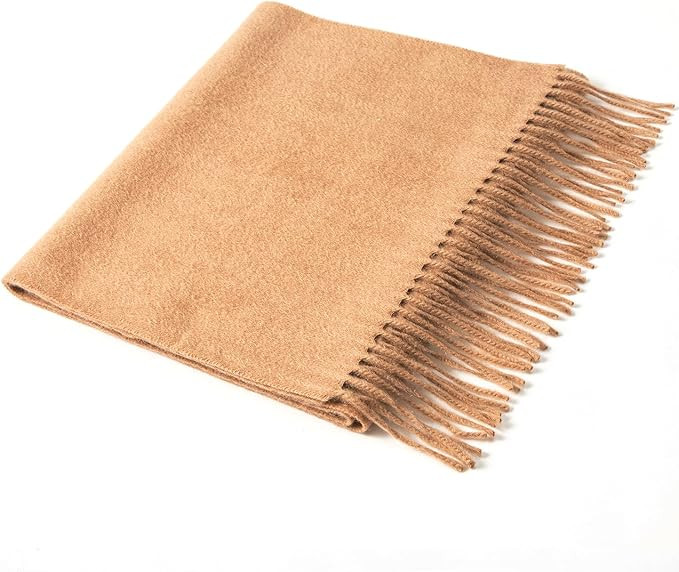 Villand Pure 100% Cashmere Scarf with Fringed Edges, Ultra Soft Large Cashmere Shawl Wrap for Wom... | Amazon (US)