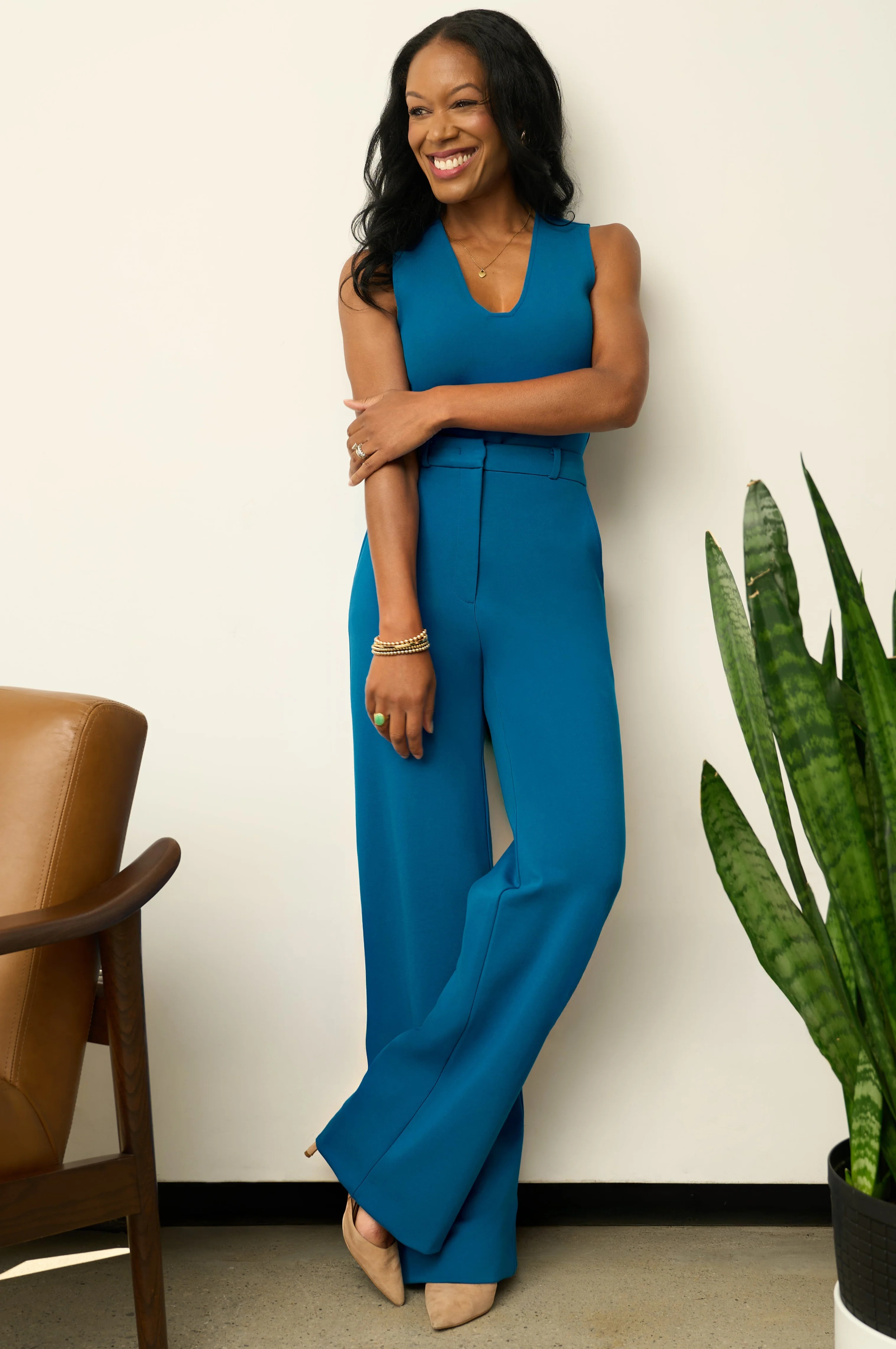 The Josephine Pant Peacock Blue | SophieGrace