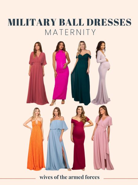 The perfect maternity dress to leave you feeling confident while rocking a bump at your next military ball!

#LTKbump