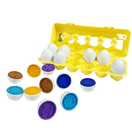 XZNGL Color & Shape Sorter Matching Egg Set Educational Learning Toy Kids Gift 12pcs On Clearance | Walmart (US)