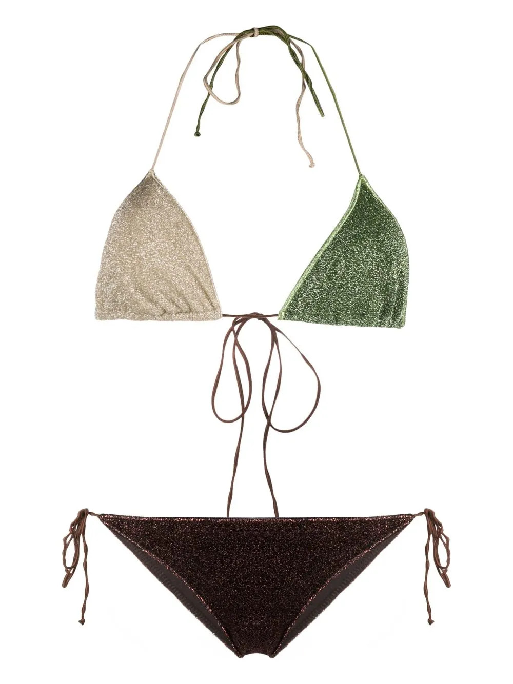 Oséree Metallic Multicolour Bikini - Farfetch | Farfetch Global
