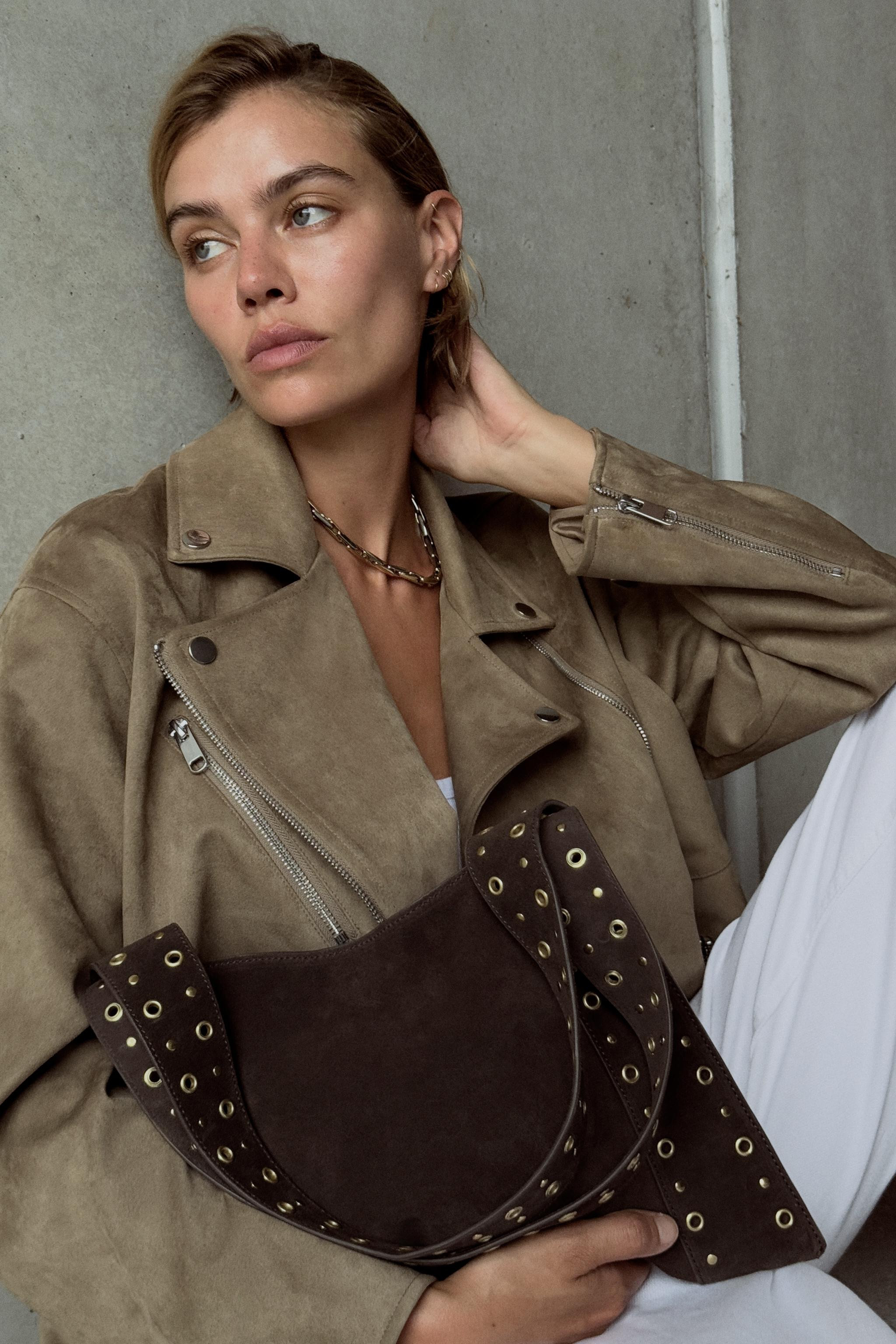 SUEDE BIKER JACKET | Zara US