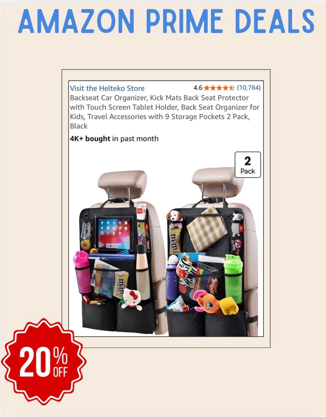 Amazon prime deals!

Car seat organizers!

#LTKmomlife #LTKSaleAlert #LTKTravel