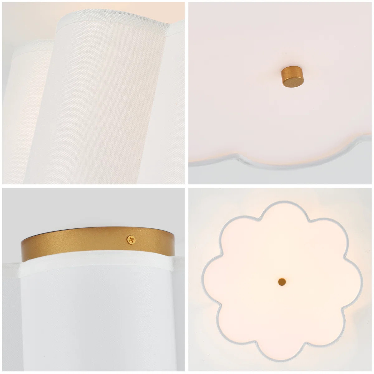 Olinde Linen Blend Flush Mount | Wayfair North America