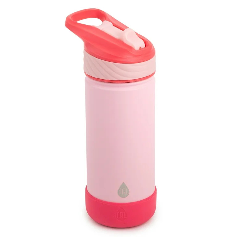 TAL Stainless Steel Ranger Straw Kids Water Bottle 18oz, Pink | Walmart (US)