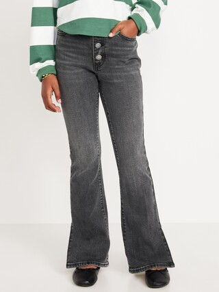 High-Waisted Button-Fly Flare Jeans for Girls | Old Navy (US)