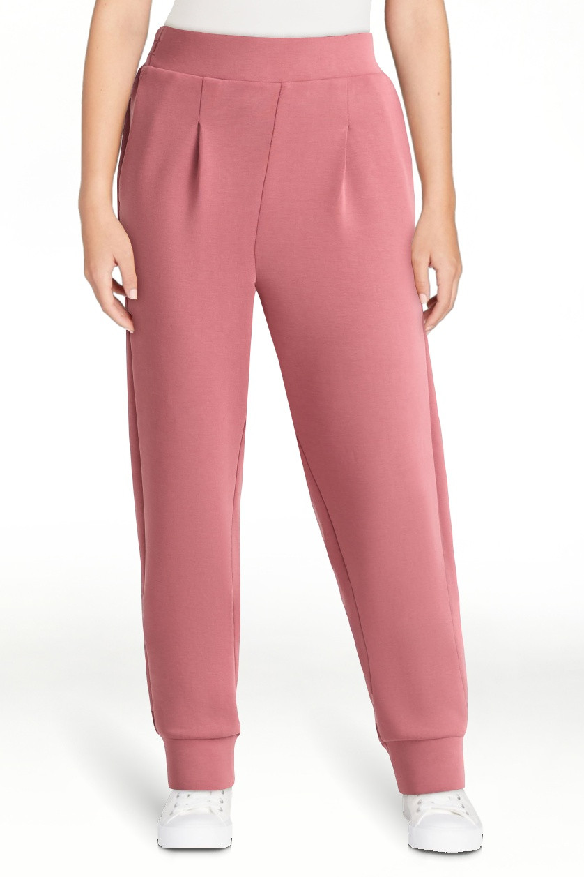 Avia Women's Scuba Knit Pleat Joggers with Pockets, Size XS-4X | Walmart (US)