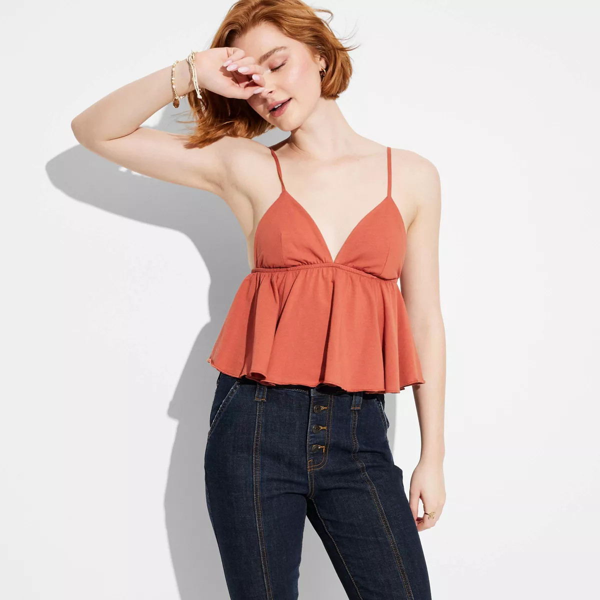 Women's Ruffle Babydoll Cami - Wild Fable™ | Target