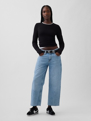 Low Slung Relaxed Crop Jeans | Gap (US)