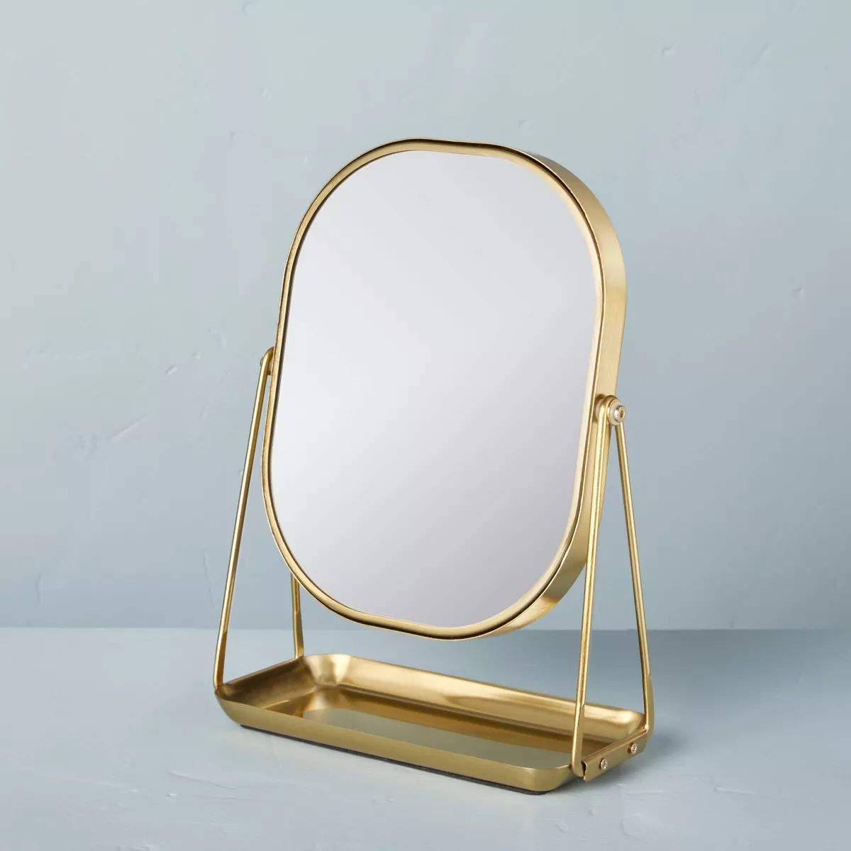 Brass Vanity Flip Mirror with Tray - Hearth & Hand™ with Magnolia | Target