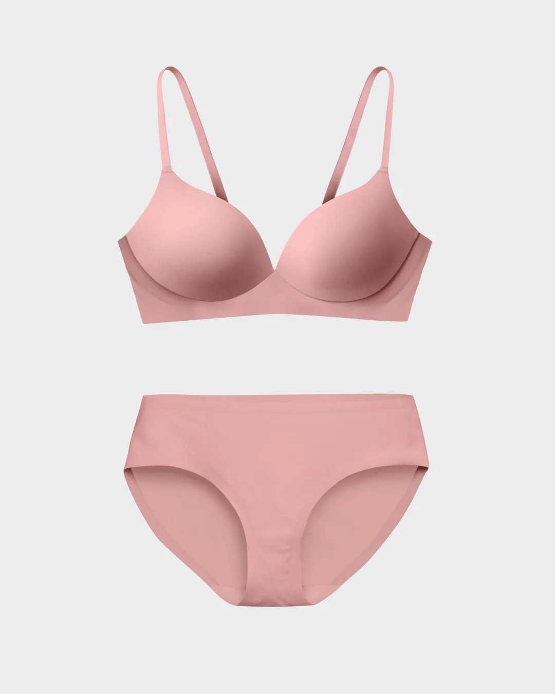 Ash Rose Pain Free Bra Set with Brief: All-Day Comfort | EBY (US)