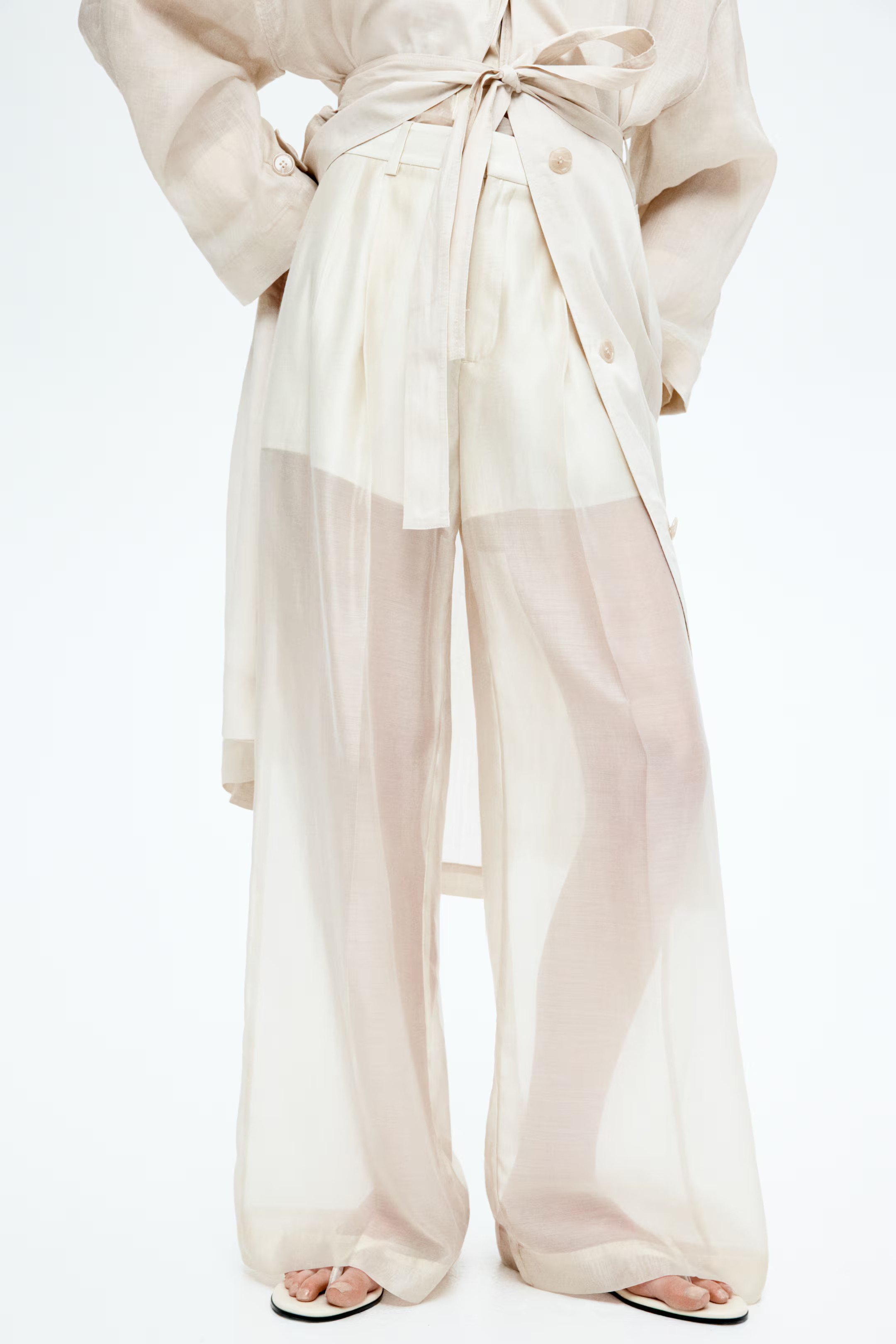 Wide sheer trousers | H&M (UK, MY, IN, SG, PH, TW, HK)