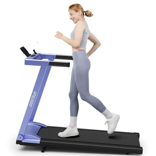 DeerRun Treadmills for Home with Incline and Handles, 3.5 HP Foldable Treadmill 350 LBS Weight Capacity for Small Spaces, Folding Running Machine with Smart APP | Amazon (US)