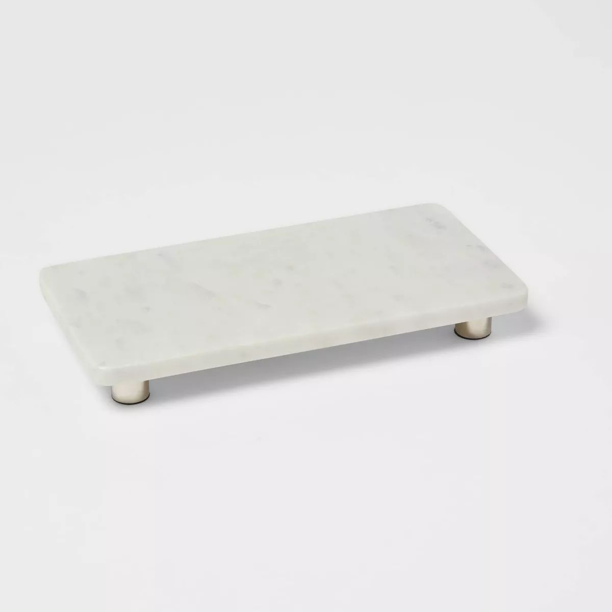 12" x 6" Marble Serving Stand White - Threshold™ | Target