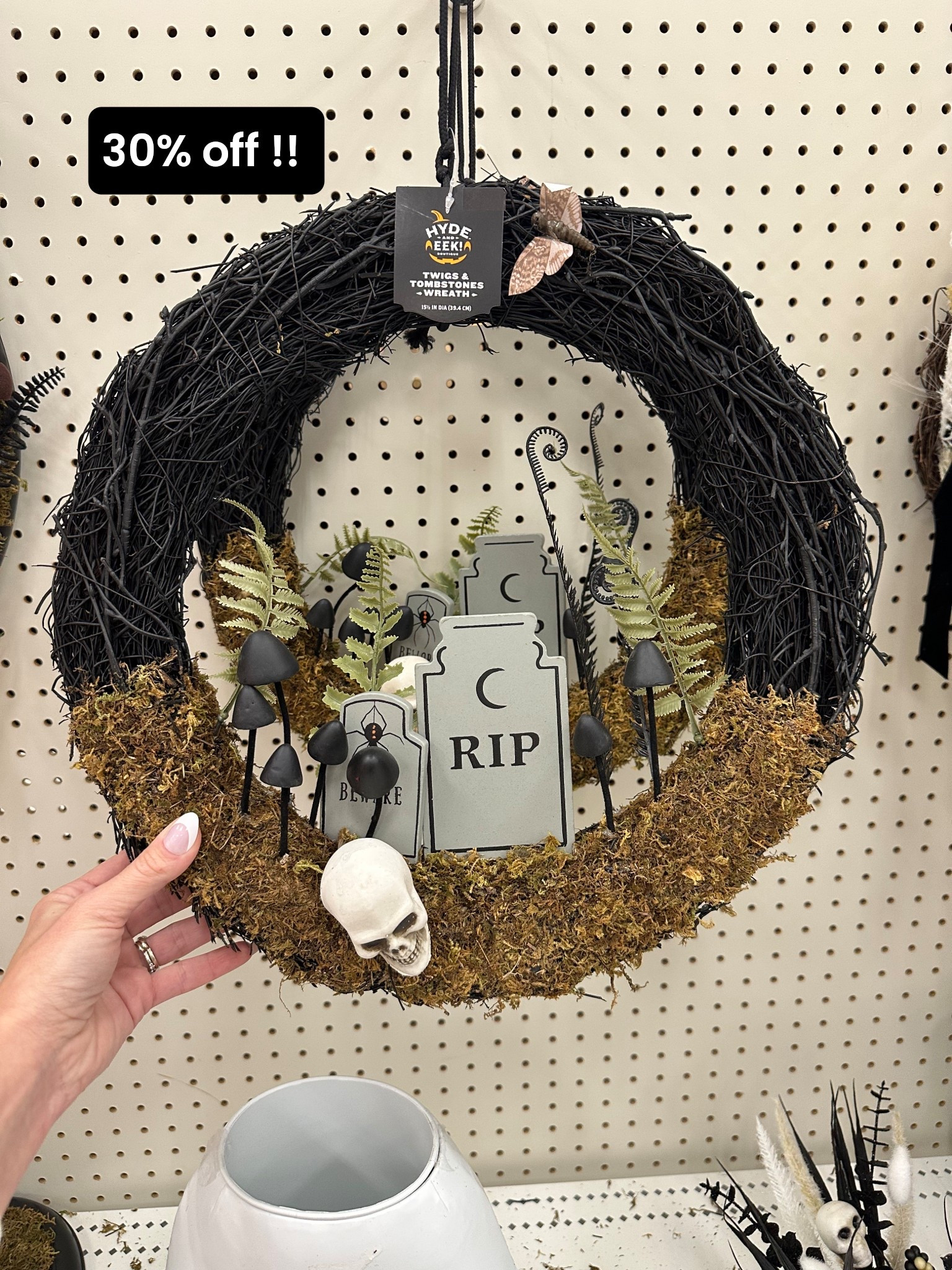 Target Halloween wreath on sale 30% off!! 

#Halloween #TargetFallFinds  #HalloweenDecor #Wreath #HalloweenWreath #IndoorWallDecor
#christinegerace

#LTKSeasonal #LTKHalloween #LTKFallSale