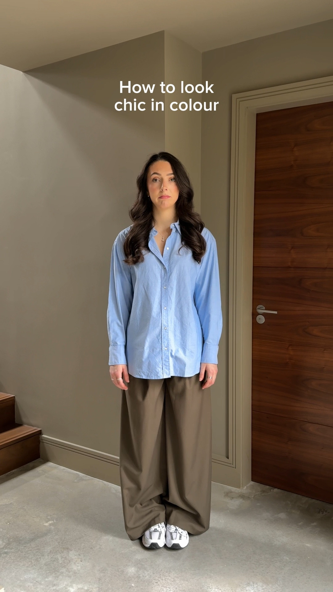 How to look chic in colour 💙 linked this full look below! I wear size small in the shirt and trousers - bag is Polene ☺️ spring outfits, styling tips, wearing vs styling 

#LTKgrwm #LTKootd