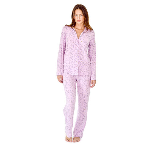 Crickle Daisy Oopsie Daisy Long Pajama Set in Pastel Purple, Bright Purple at Nordstrom, Size Small | Nordstrom