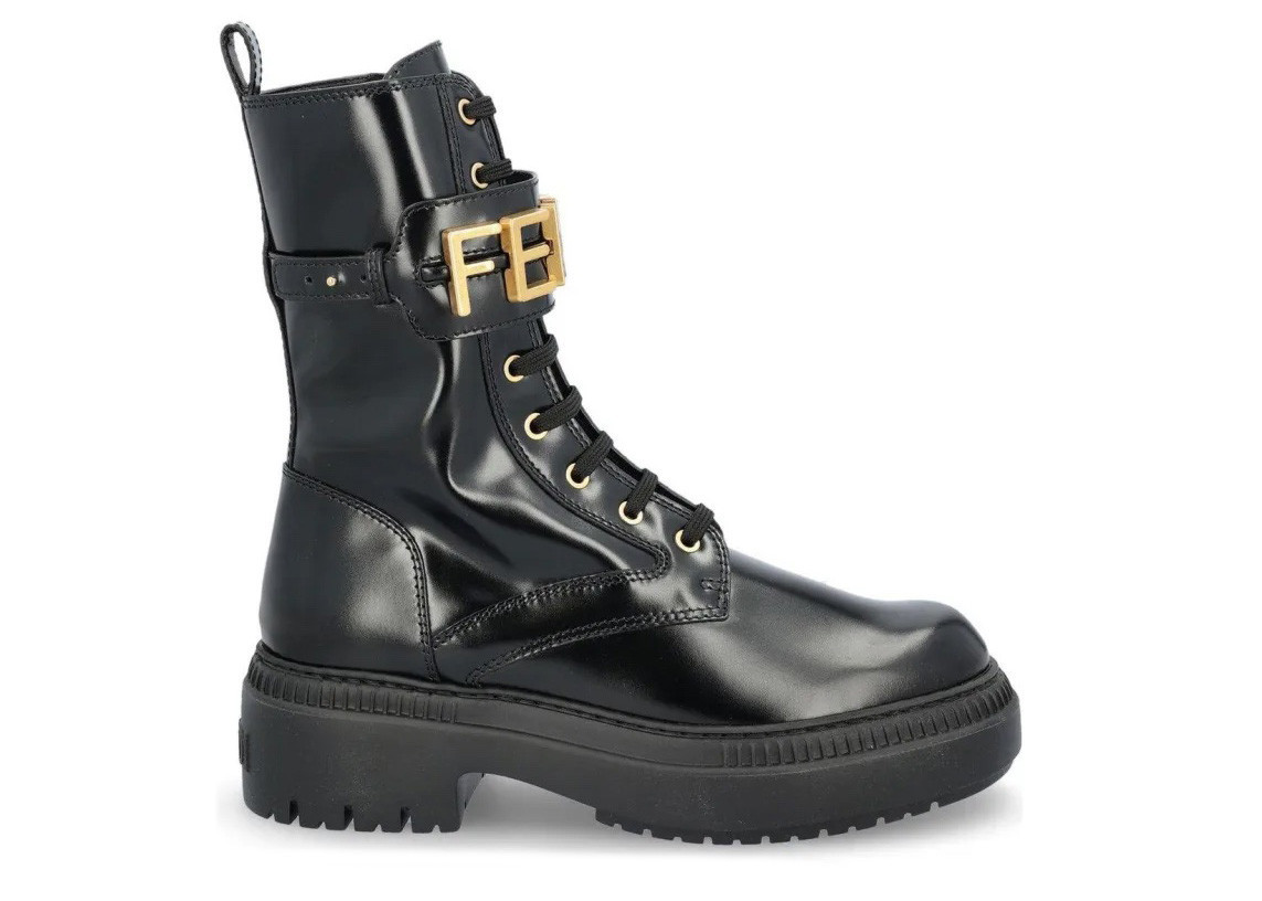 Fendi Fendigraphy Boot (Women's) Sneakers in Black/Gold | StockX