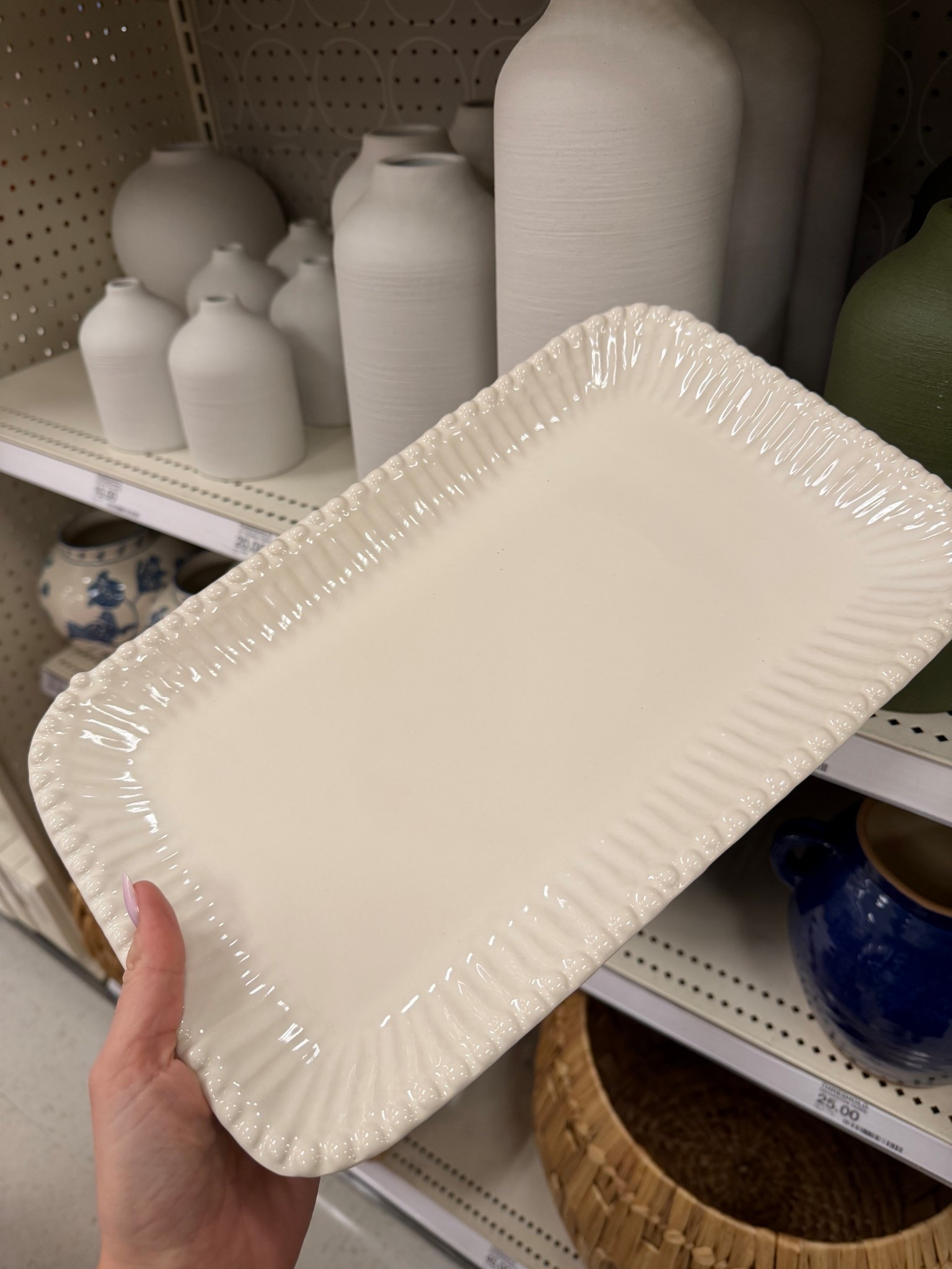 Okay loved this ceramic beaded tray! Would look great on a  console table or in the bathroom

Home, home finds, home decor, home accents, tray, ceramic tray, Target home, modern home, neutral home, organic home 

#LTKHome #LTKdayinmylife #LTKFindsUnder50