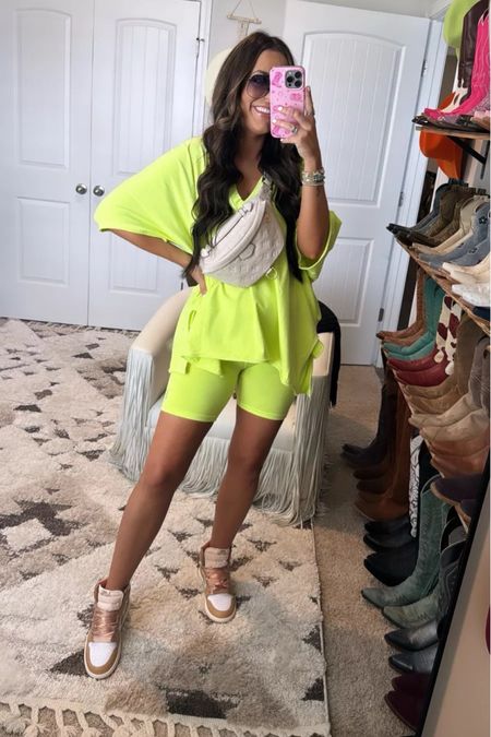 Love this matching lounge set from Free People! Perfect as a travel outfit when you pair it with a Louis Vuitton bum bag. Love this bike shorts set for a casual summer outfit.
6/17

#LTKFindsUnder50 #LTKStyleTip #LTKSeasonal