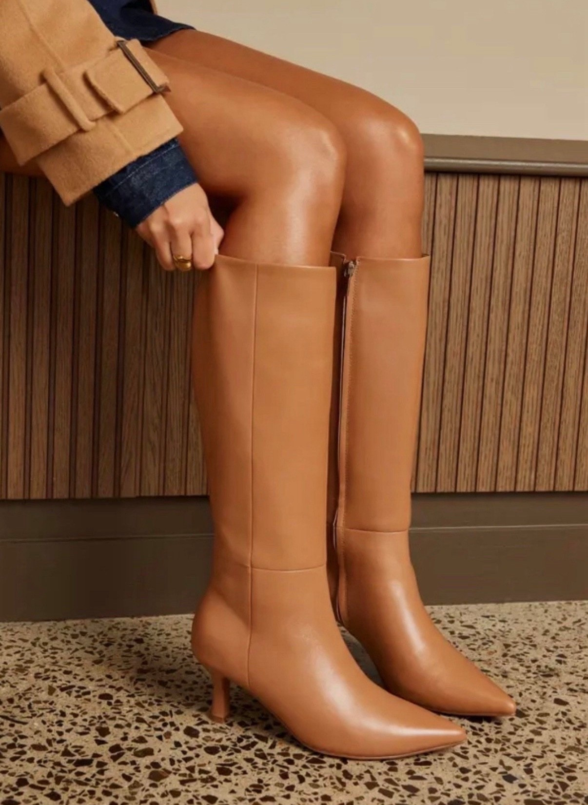 Knee high boots
Tan boots 

#LTKHoliday #LTKSeasonal