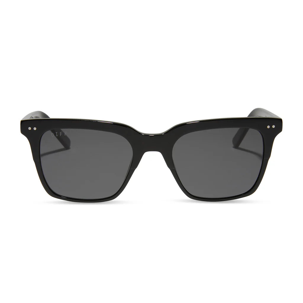 BILLIE - BLACK + GREY + POLARIZED SUNGLASSES | DIFF Eyewear
